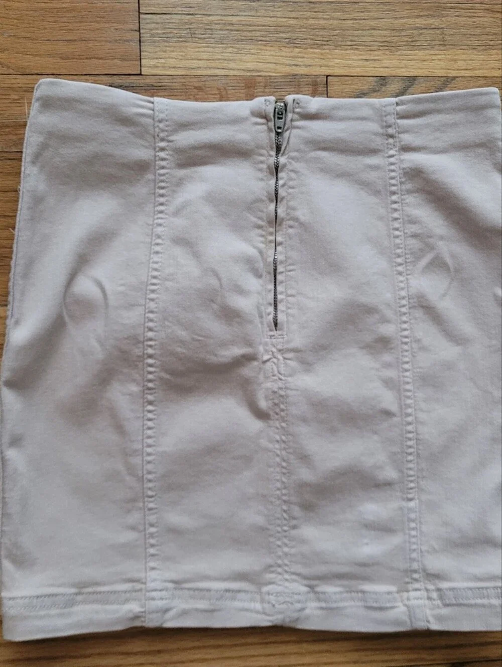 Free People Femme Denim Mini Women’s Light Beige Mini Skirt